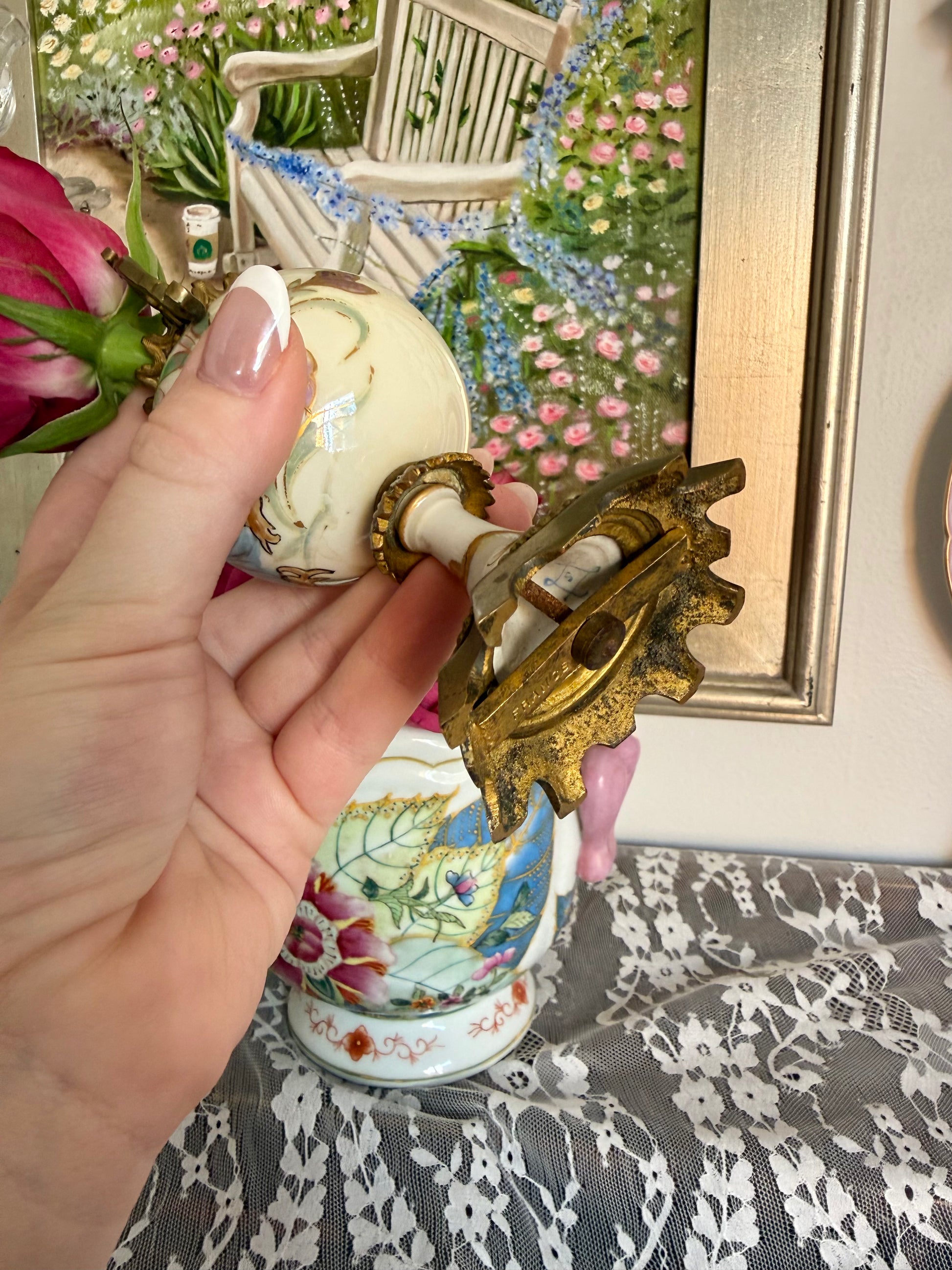 French Art Nouveau Miniature Urn
