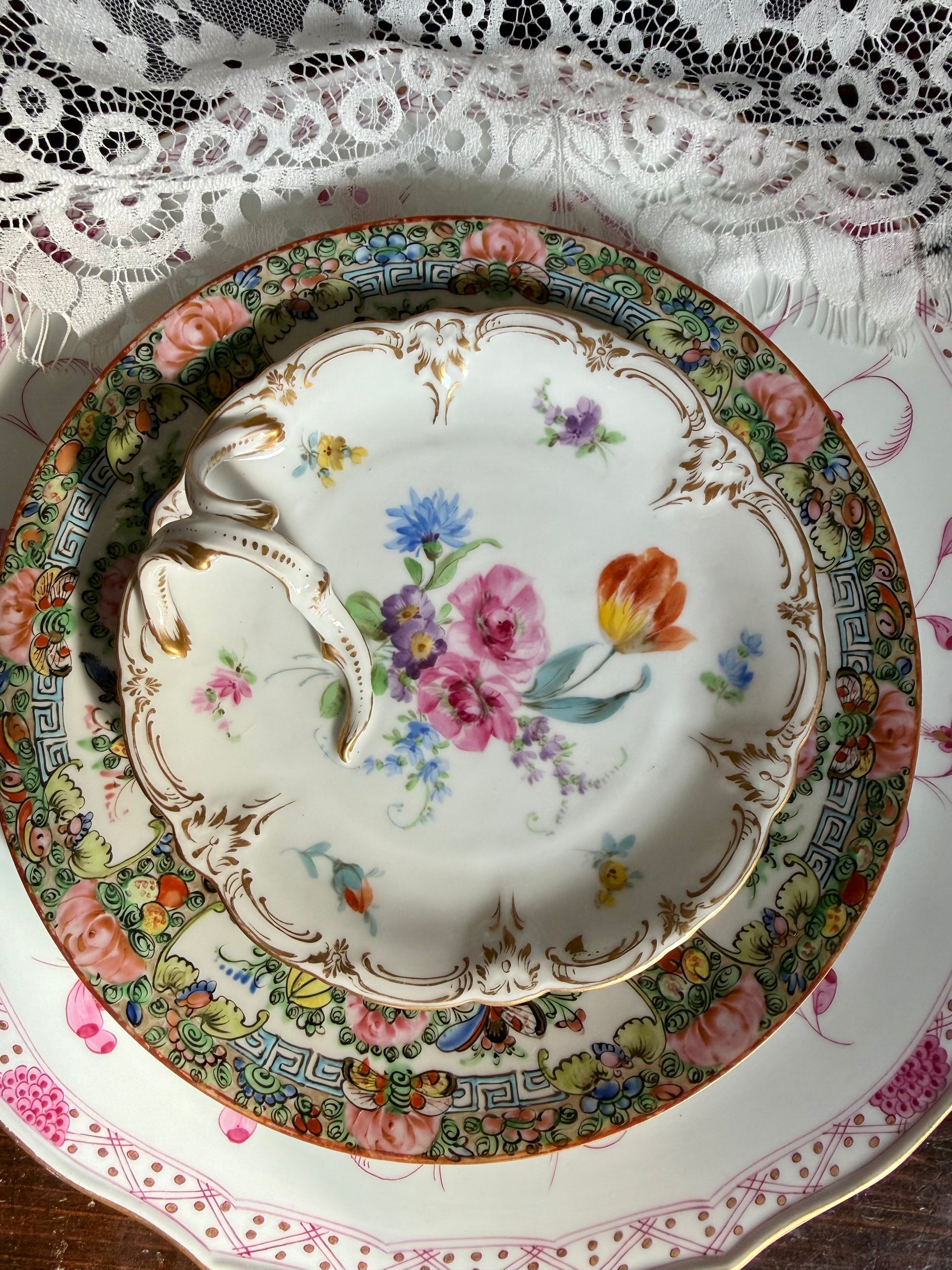 Dresden Porcelain Trinket Dish
