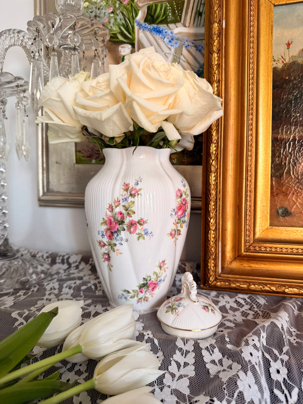 Royal Albert England Floral Ginger Jar