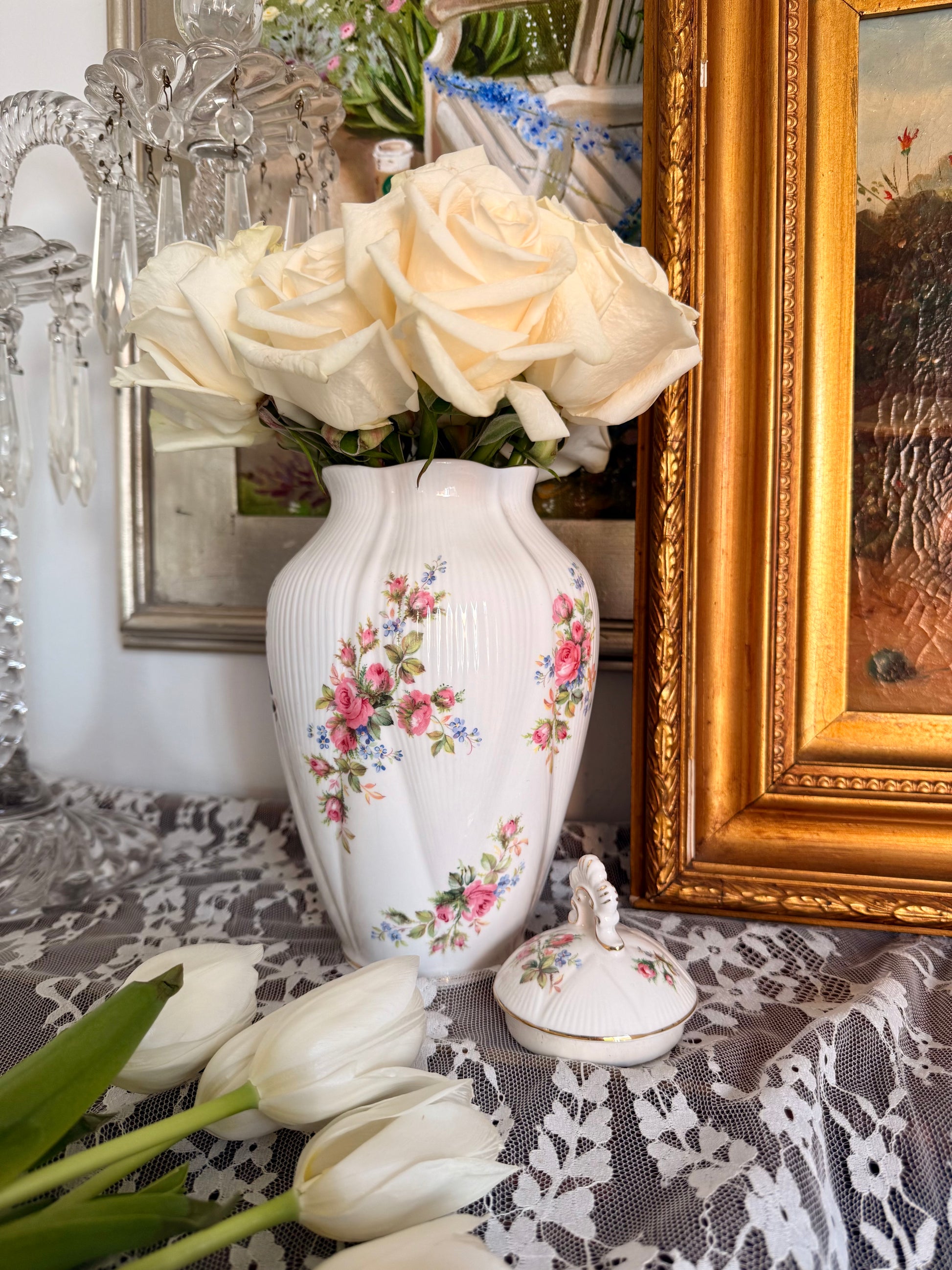 Royal Albert England Floral Ginger Jar