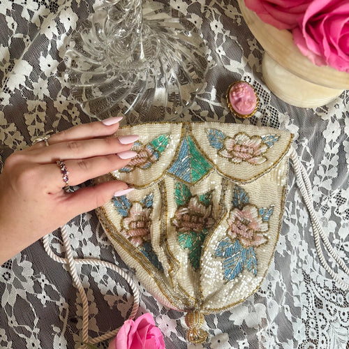 Hand-Beaded Evening Bag
