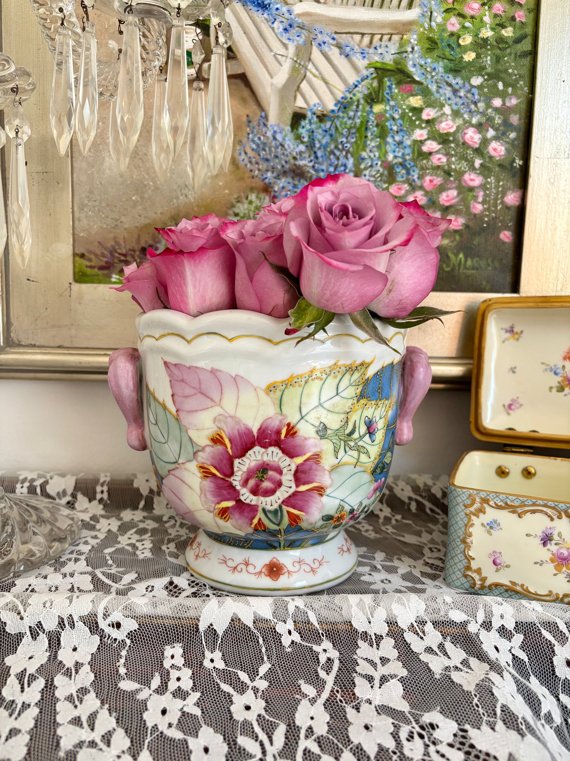 Tobacco Leaf Cachepot